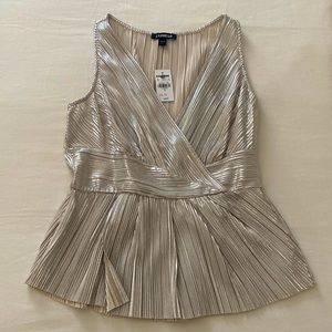 NEW Express Silver Dressy Shirt
